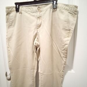 Mossimo Supply Co. Plus Size 18 Mid Rise Bootcut Tan Chino Pants
